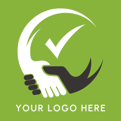 Record Eraser Job Resource Logo of Hands Holding in a circle with a check mark in the middle