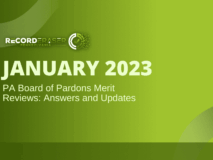 January 2023 – Update about the Pennsylvania Board of Pardons